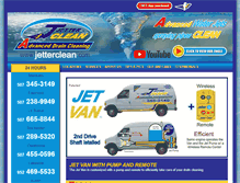 Tablet Screenshot of jetterclean.com